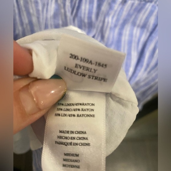 Rails Everly Dress in Ludlow Stripe Blue SZ.M - Picture 8 of 8